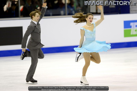 2013-03-01 Milano - World Junior Figure Skating Championships 2534 Kaitlin Hawayek-Jean-Luc Baker USA